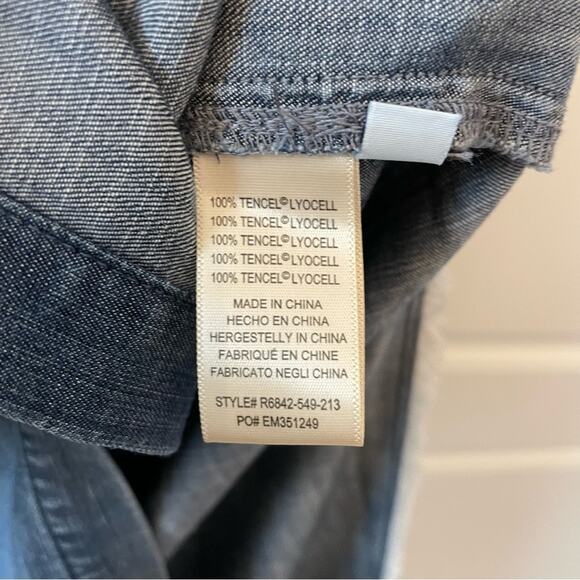 Anthro Cloth & Stone Ginevra Chambray Dress - Picture 6 of 7